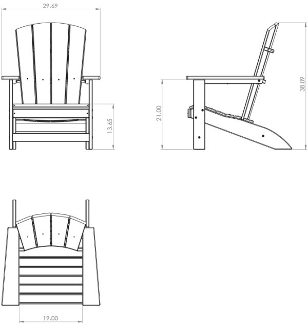 Amish-Crafted Poly Adirondack Value Chair - Image 12