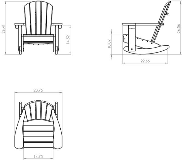 Li'l Poly Adirondack Rocker - Image 8