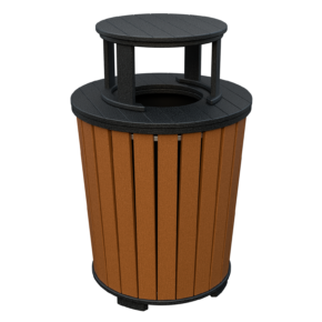 Poly Trash Can with Lid