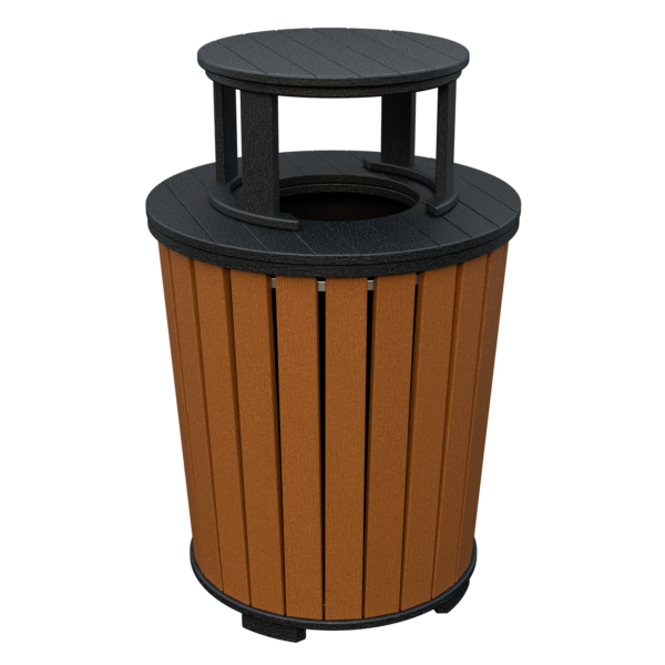 Poly Trash Can with Lid