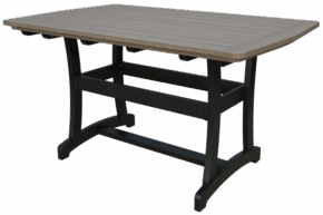 4' x 6' Poly Adirondack Counter Height Table
