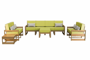 VaraBella 5-Piece Set: 4-Seat Sofa, 2 Loveseats, Side Table, and Ottoman