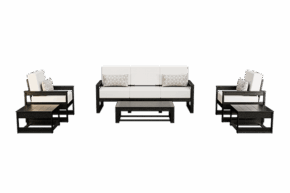 VaraBella 6-Piece Set: 3-Seat Sofa, 2 Chairs, 2 Side Tables, and Coffee Table