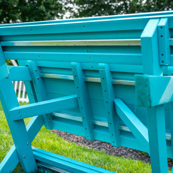Li'l Poly Picnic Table w/ Benches Attached - Image 6